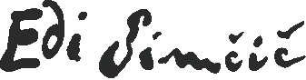 Logo of Edi Simčič winery, a customer that trusts Jarkovič vine cuttings